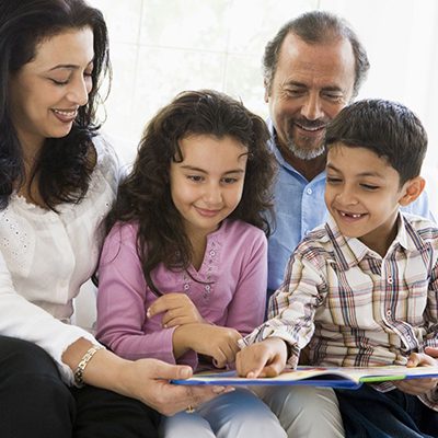 Family Reading Together