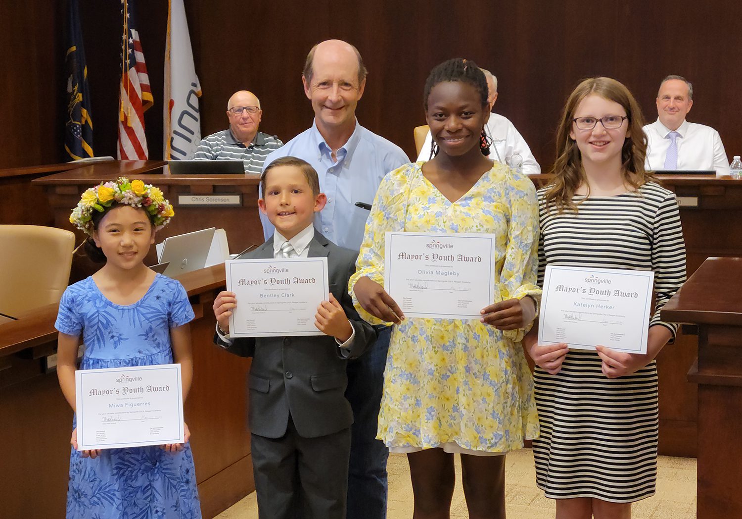 Youth Receiving Awards